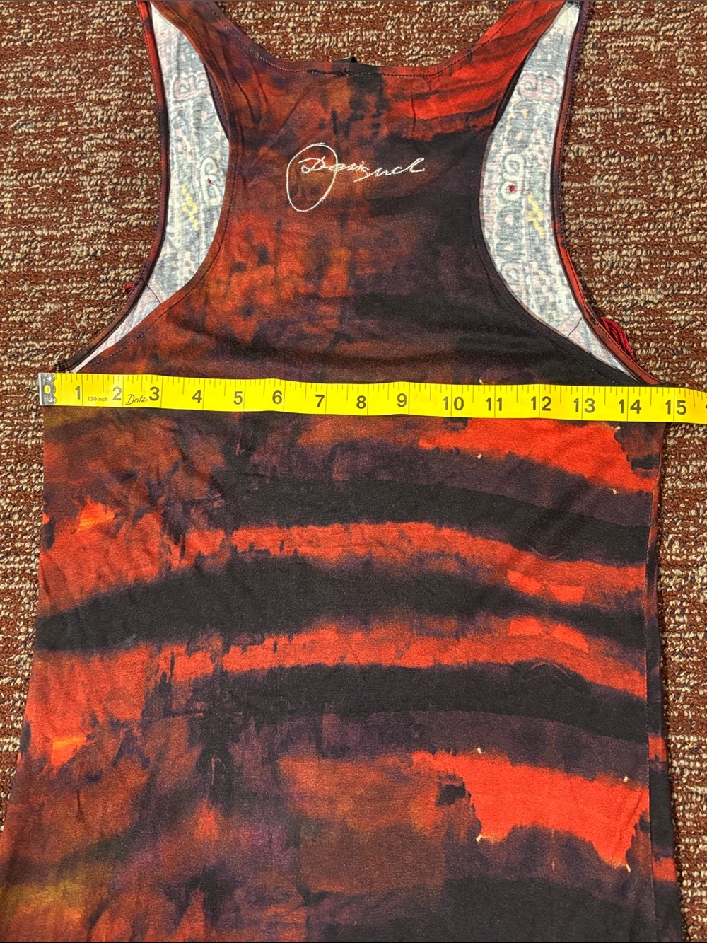 Vintage Desigual 90’s y2k maxi dress stretch jersey drop waist loose fit top M - Picture 14 of 16